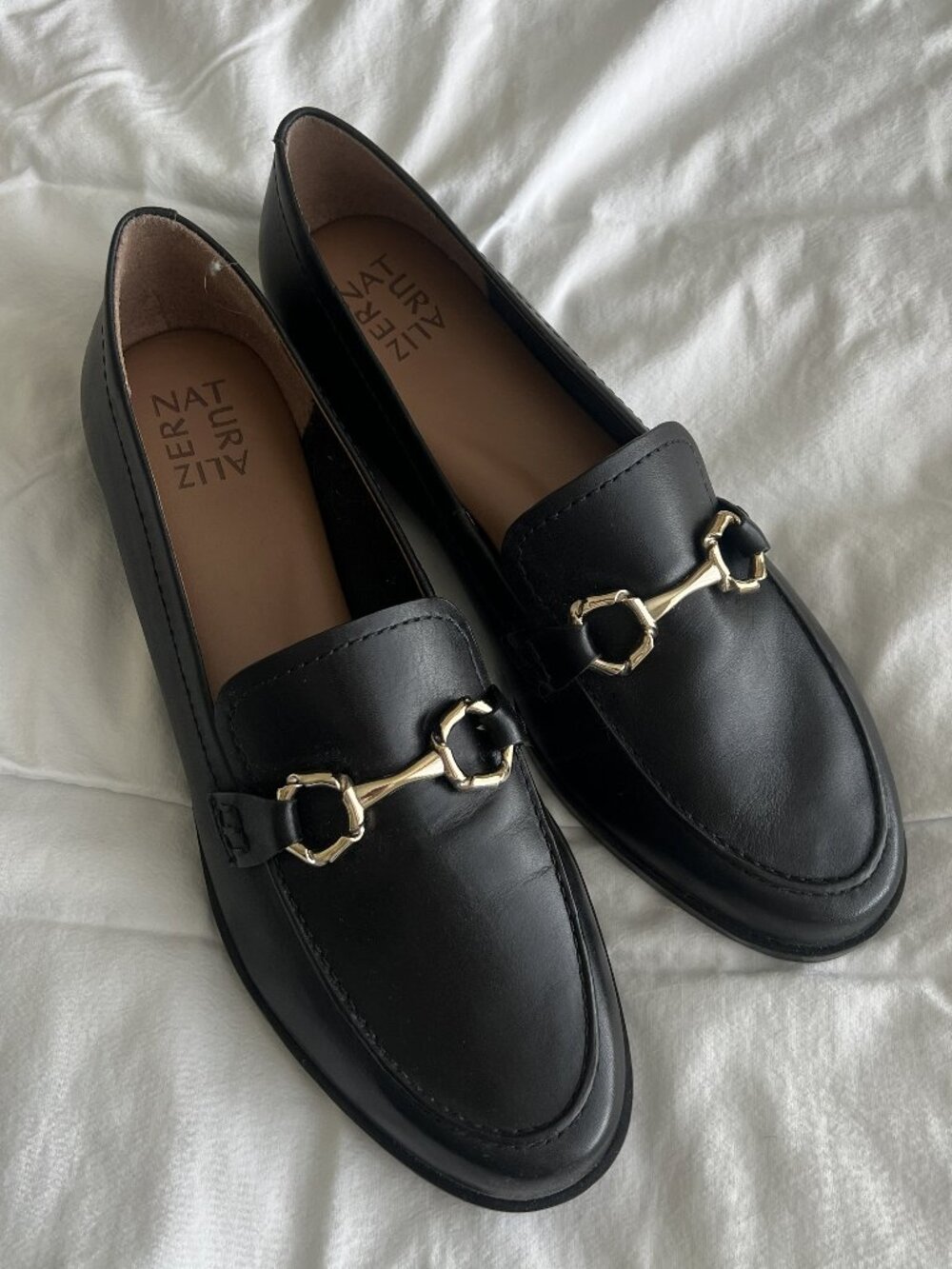 Genuine Leather Horse Bit Loafers